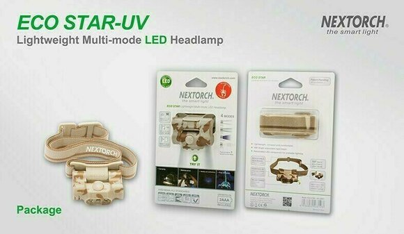 Linterna de cabeza Nextorch Eco Star-UV 30 lm Headlamp Linterna de cabeza - 18