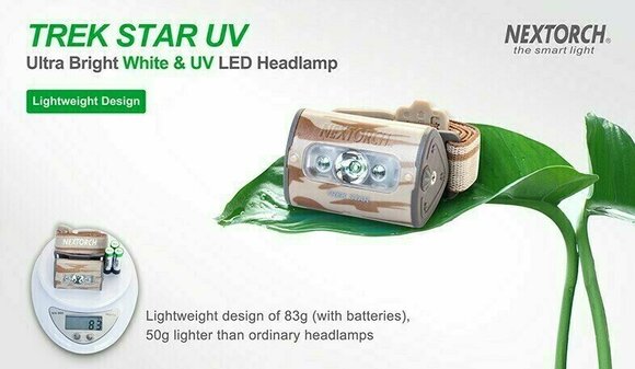 Stirnlampe batteriebetrieben Nextorch Trek Star UV 140 lm Kopflampe Stirnlampe batteriebetrieben - 5