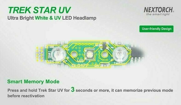 Stirnlampe batteriebetrieben Nextorch Trek Star UV 140 lm Kopflampe Stirnlampe batteriebetrieben - 8