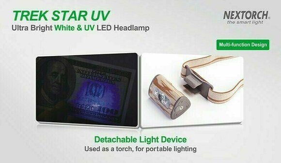 Stirnlampe batteriebetrieben Nextorch Trek Star UV 140 lm Kopflampe Stirnlampe batteriebetrieben - 11