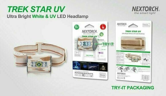Stirnlampe batteriebetrieben Nextorch Trek Star UV 140 lm Kopflampe Stirnlampe batteriebetrieben - 17