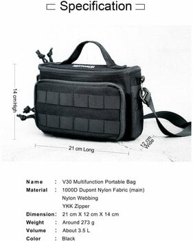 Torba, kovček za luč Nextorch V30 Portable Bag - 6