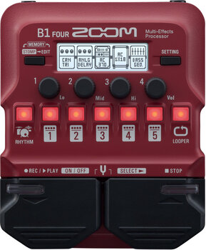 Multi-effekt til bas og guitar Zoom B1 Four SET Multi-effekt til bas og guitar - 2