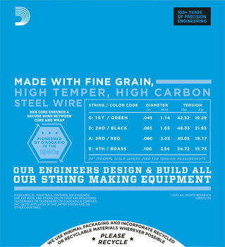 Snaren voor basgitaar D'Addario EXL170 SET Snaren voor basgitaar - 3