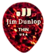 Pick Dunlop 485R-05TH Celluloid Teardrop 6 Pick - 2