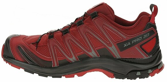 Mens Outdoor Shoes Salomon XA Pro 3D GTX Red Dahlia/Black/Barbados Cherry 44 2/3 Mens Outdoor Shoes - 4