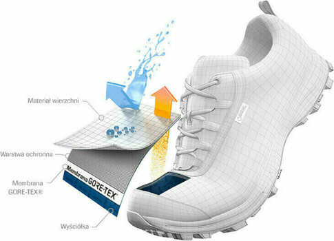Pantofi trekking de bărbați Salomon XA Pro 3D GTX Indigo Bunting/Sky Diver/Cherry Tomato 8 - 2
