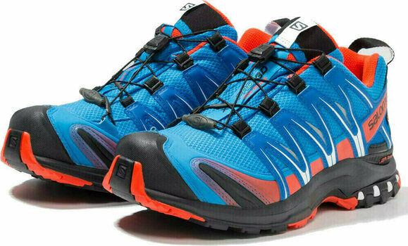 Moški pohodni čevlji Salomon XA Pro 3D GTX Indigo Bunting/Sky Diver/Cherry Tomato 8,5 - 7
