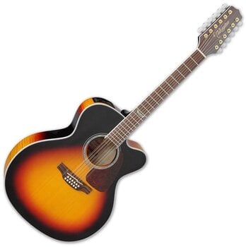Guitarra eletroacústica de 12 cordas Takamine GJ72CE-12BSB SET Brown Sunburst Guitarra eletroacústica de 12 cordas - 2