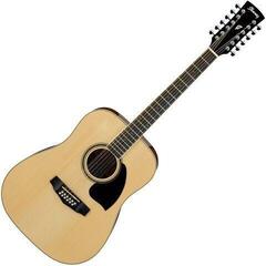 12-String Acoustic Guitar Ibanez PF 1512 NT SET Natural 12-String Acoustic Guitar - 1