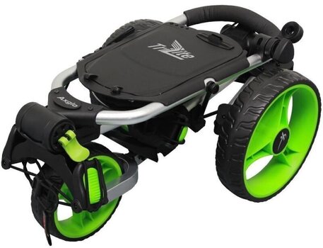 Manuaalne golfikäru Axglo TriLite Grey/Green Golf Trolley SET - 4