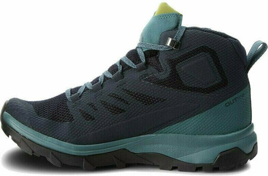Pantofi trekking de dama Salomon Outline Mid GTX W Navy Blazer/Hydro/Guacamole 39 1/3 Pantofi trekking de dama - 2