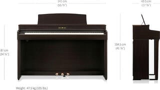 Digitální piano Kawai CN301 SET Premium Satin Black Digitální piano - 2