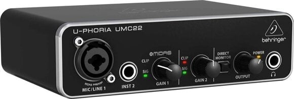 USB аудио интерфейс Behringer UMC22 U-Phoria SET USB аудио интерфейс - 2