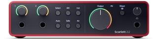 USB Audio Interface Focusrite Scarlett Solo 2i2 4th Gen SET USB Audio Interface - 1