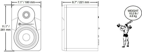 Aktiver Studiomonitor Mackie MR524 SET Aktiver Studiomonitor 2 stk - 4
