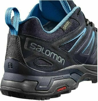 Mens Outdoor Shoes Salomon X Ultra 3 GTX Grey/Night Sky/Hawaii 46 Mens Outdoor Shoes - 4