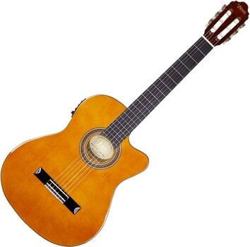Klasikinė gitara su stiprintuvu Valencia VC104TCE Thin Body Natural SET - 2
