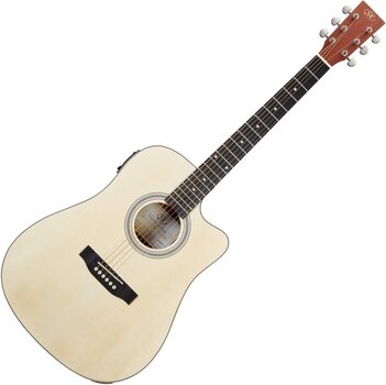 guitarra eletroacústica SX SD304TCE SET Natural guitarra eletroacústica - 2