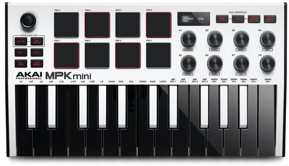 MIDI keyboard Akai MPK mini MK3 SET White MIDI keyboard - 2