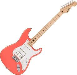 Electric guitar Fender Squier Sonic Stratocaster HSS MN SET Tahitian Coral Electric guitar - 1