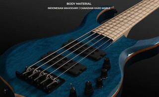 5-string Bassguitar Sire Marcus Miller M2-5 2nd Gen SET Transparent Blue 5-string Bassguitar - 2