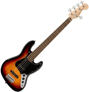 5 stygų bosinė gitara Fender Squier Affinity Series Jazz Bass V LRL BPG 3-Color Sunburst SET 2 - 2