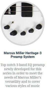 Električna bas gitara Sire Marcus Miller M2-4 2nd Gen SET 2 Pearl White Električna bas gitara - 4