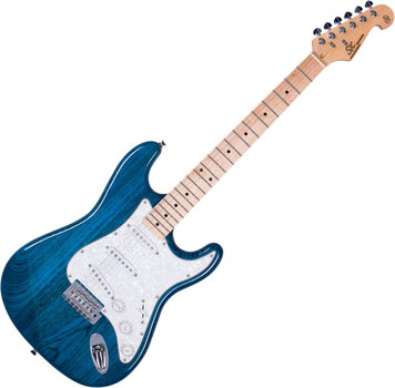 Guitarra elétrica SX SST/ASH SET 2 Trans Blue Guitarra elétrica - 2
