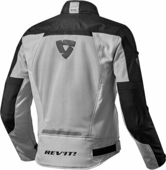 Textiele jas Rev'it! Jacket Airwave 2 Silver-Black XL - 2