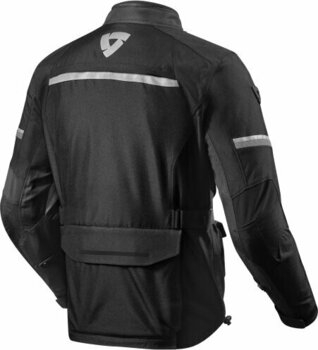 Textile Jacket Rev'it! Outback 3 Black/Silver XL Textile Jacket - 2