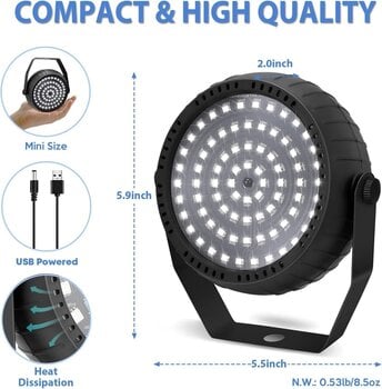 Стробоскоп LWS Mini Strobe Light Стробоскоп - 6