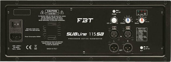 Aktivní subwoofer FBT Subline 115 SA Aktivní subwoofer - 2