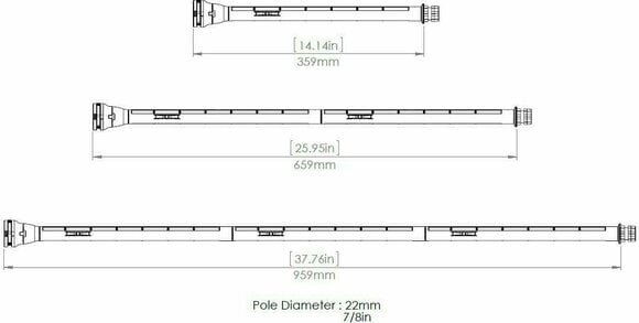 Boot houder Railblaza Extenda Pole 1000 - 3