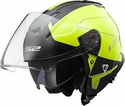 Casque LS2 OF521 Infinity Beyond Black H-V Yellow S Casque - 3