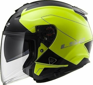 Casque LS2 OF521 Infinity Beyond Beyond Black H-V Yellow L Casque - 4