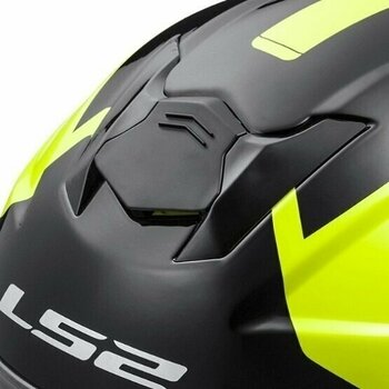 Helmet LS2 OF521 Infinity Beyond Beyond Black H-V Yellow XL Helmet - 9