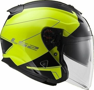 Helmet LS2 OF521 Infinity Beyond Black H-V Yellow S Helmet - 5