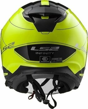 Helmet LS2 OF521 Infinity Beyond Beyond Black H-V Yellow XL Helmet - 4