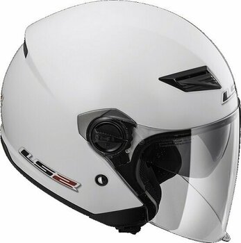 Helmet LS2 OF569 Track Solid White 2XL Helmet - 4