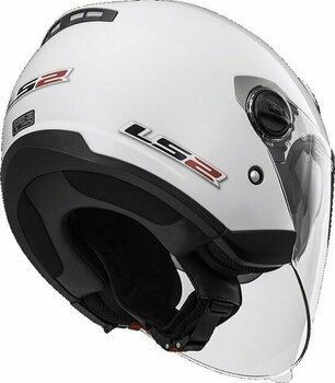 Helmet LS2 OF569 Track Solid White 2XL Helmet - 3