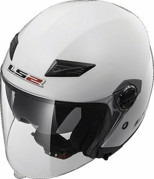 Helmet LS2 OF569 Track Solid White XL Helmet - 2