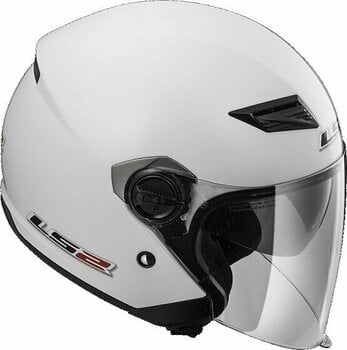 Helmet LS2 OF569 Track Solid White M Helmet - 7
