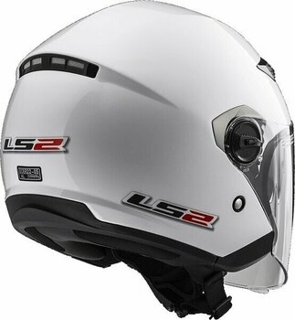 Helmet LS2 OF569 Track Solid White M Helmet - 8