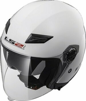 Helmet LS2 OF569 Track Solid White M Helmet - 9