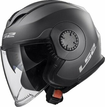 Helmet LS2 OF570 Verso Solid Matt Titanium XL Helmet - 2
