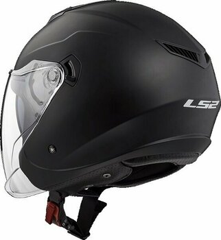 Helmet LS2 OF573 Twister II Solid Matt Black S Helmet - 4