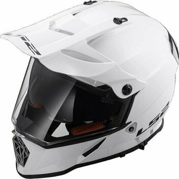 Helmet LS2 MX436 Pioneer Gloss Gloss White S Helmet - 4