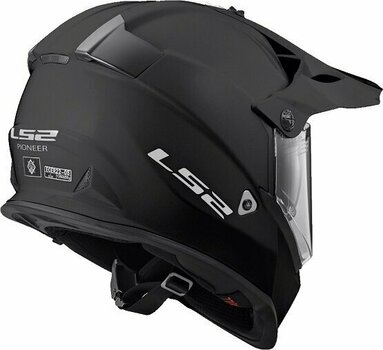 Helmet LS2 MX436 Pioneer Solid Solid Matt Black XL Helmet - 7
