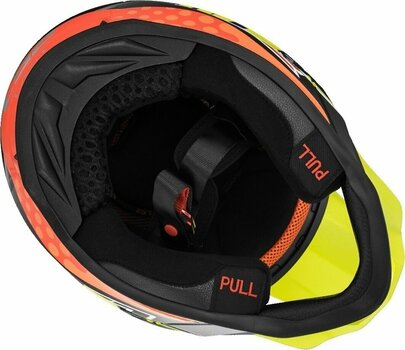 Helmet LS2 MX437 Fast Volt Black Yellow Orange S Helmet - 6